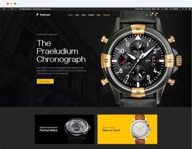 Elegant Watches demo storefront