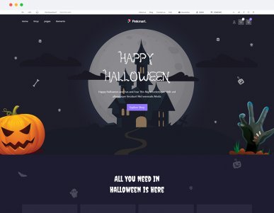 Halloween demo storefront