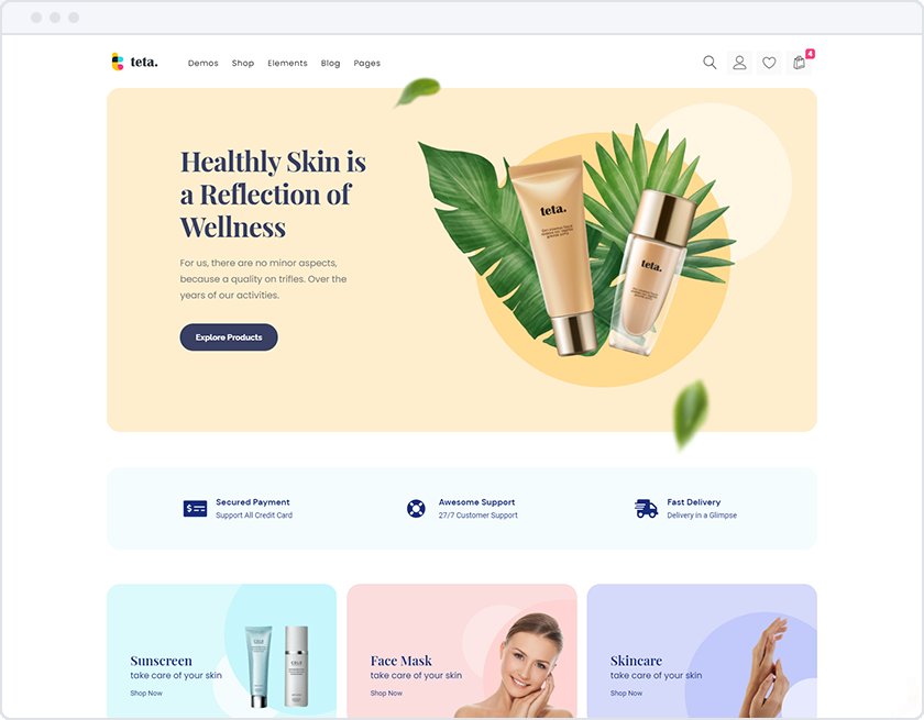 Cosmetics demo storefront
