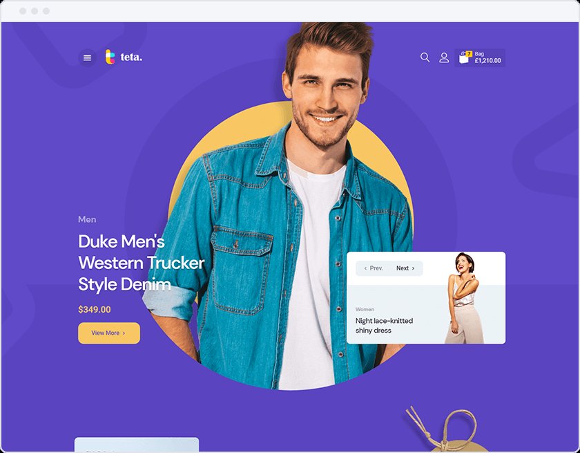 Teta Fashion demo storefront