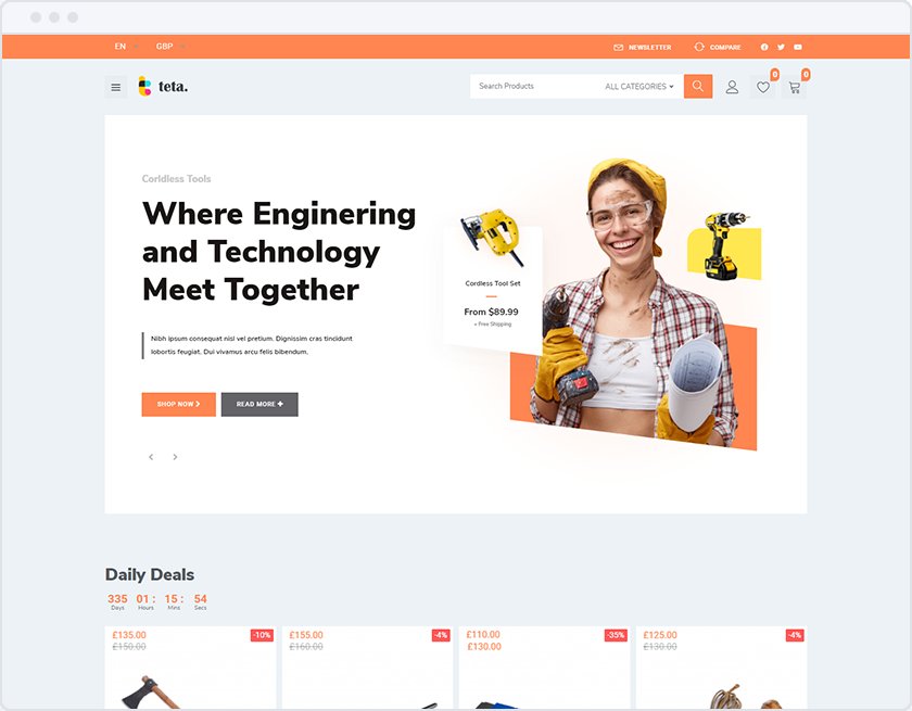 Tools demo storefront